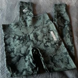 gymshark adapt seamless dark green leggings